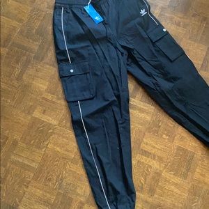 Adidas black cargo pants.